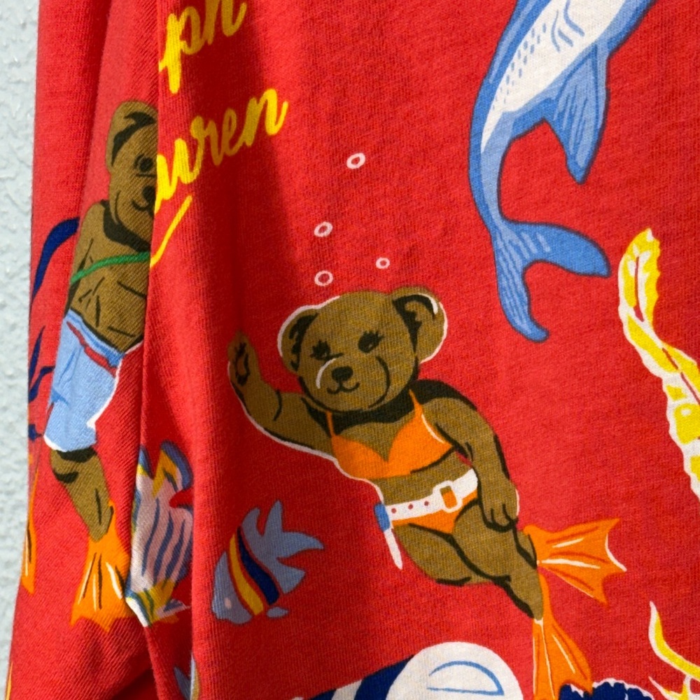 Polo Ralph Lauren Bear Jersey Hooded T-Shirt - Picture 6 of 8
